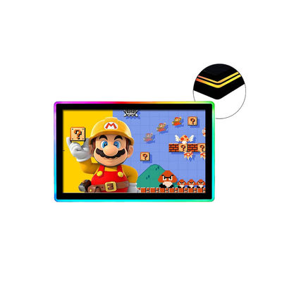 21.5'PCAPタッチスクリーンゲームモニター サイドLEDバー 3M/ELOマイクロタッチプロトコル対応