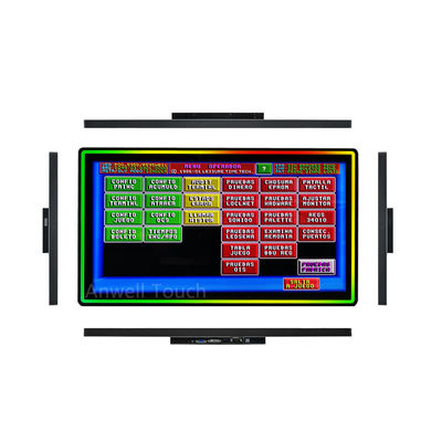 300cd/m2 32インチ ゲームPCキャップ タッチスクリーン LEDライト 指輪 垂直ゲームモニター