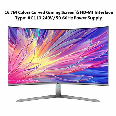 16.7M カラーカーブドゲームスクリーン,HD-MIインターフェースタイプ,AC110 240V/50 60Hz電源